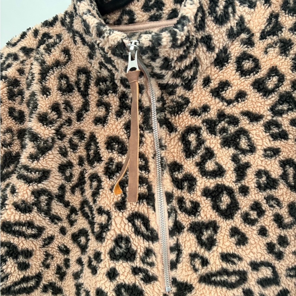 Maurices Leopard Print Sherpa Jacket